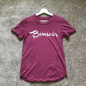 Anthropologie Bonsoir Graphic Tee